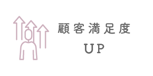 顧客満足度UP